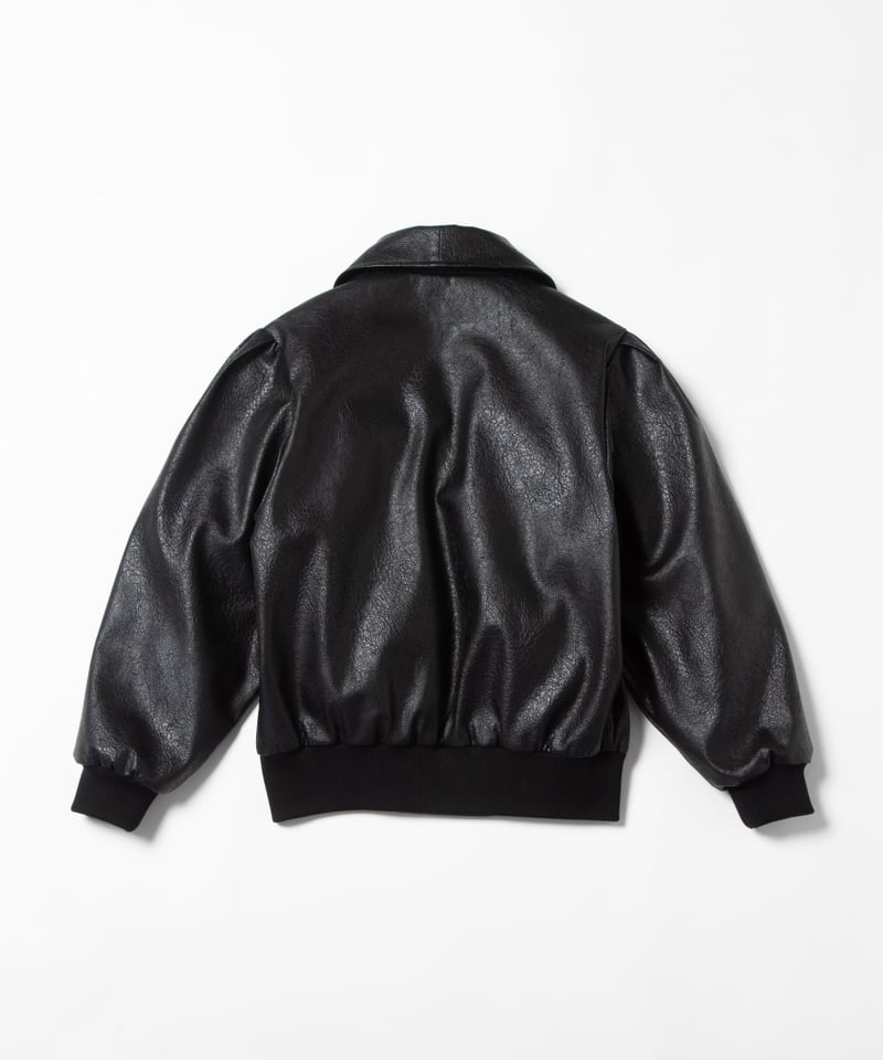 2way leather jacket / black | Tostalgic Clothing