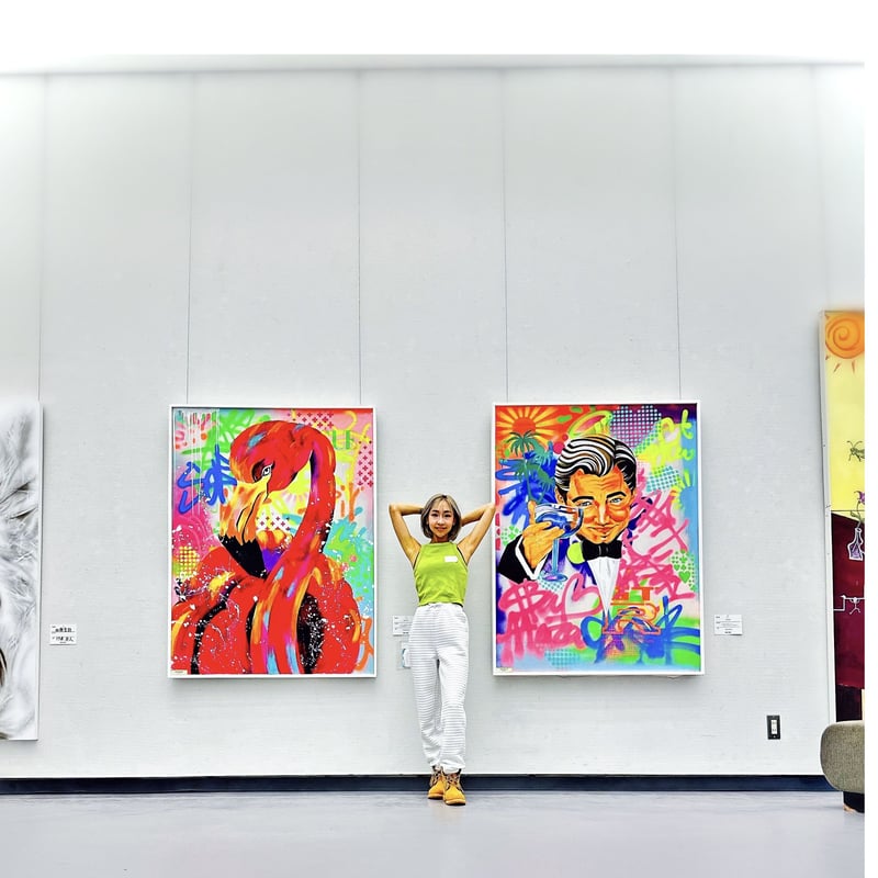 Flamingo」F80号キャンバス【原画一点物】 | MIMAJAPAN ART'STORE