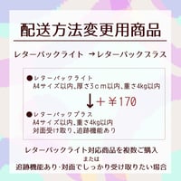 配送方法変更商品／レターパックライト→ゆうパック60サイズ(北陸