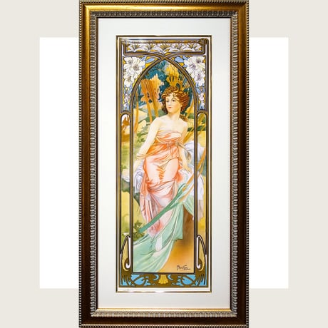 美品 大前博士作 真贋保証 六月のルクサンブル 風景画 6号 額装 直筆