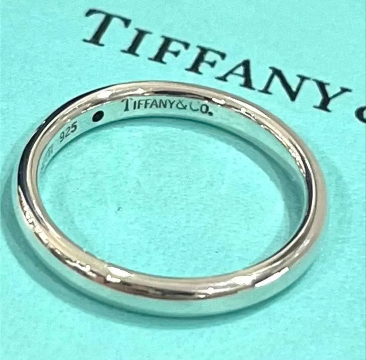 SALE煌めく一粒サファイア1757輝くTIFFANY＆CO ティファニーシルバー