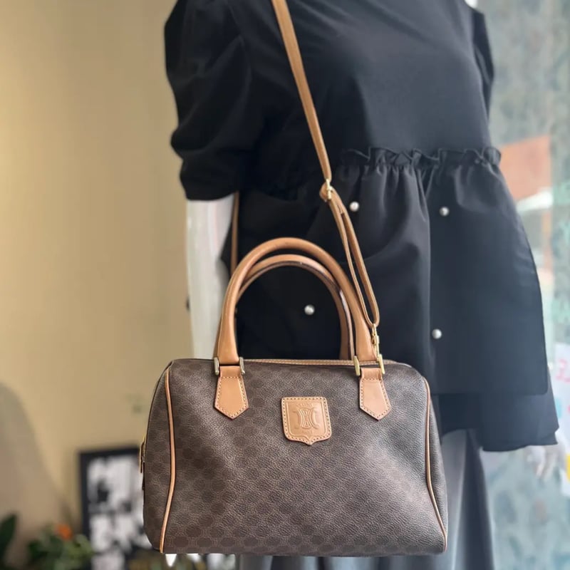 CELINE / セリーヌ】マカダム柄ヴィンテージボストンバッグ