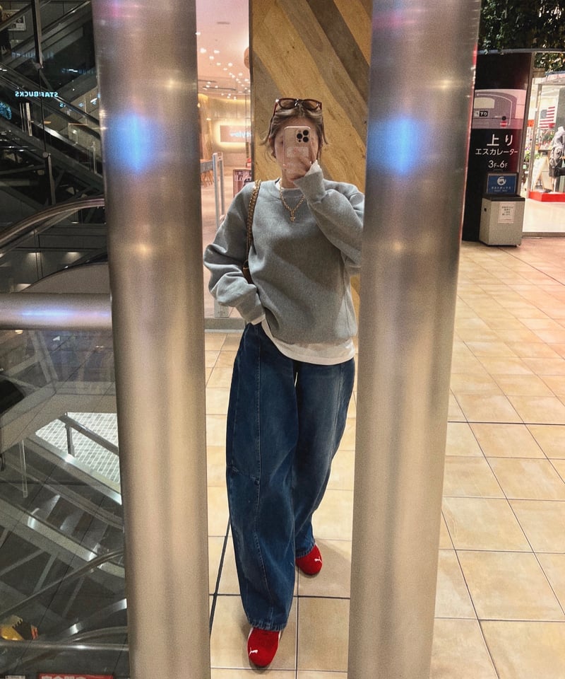 再入荷】barrel leg wide denim / vintage blue | Nalm.