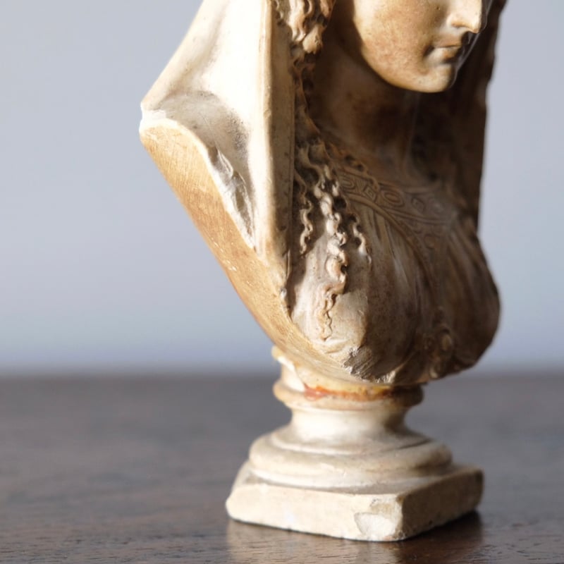 石膏 聖母マリア 胸像 フランス アンティーク 0501708 | jinen_antique