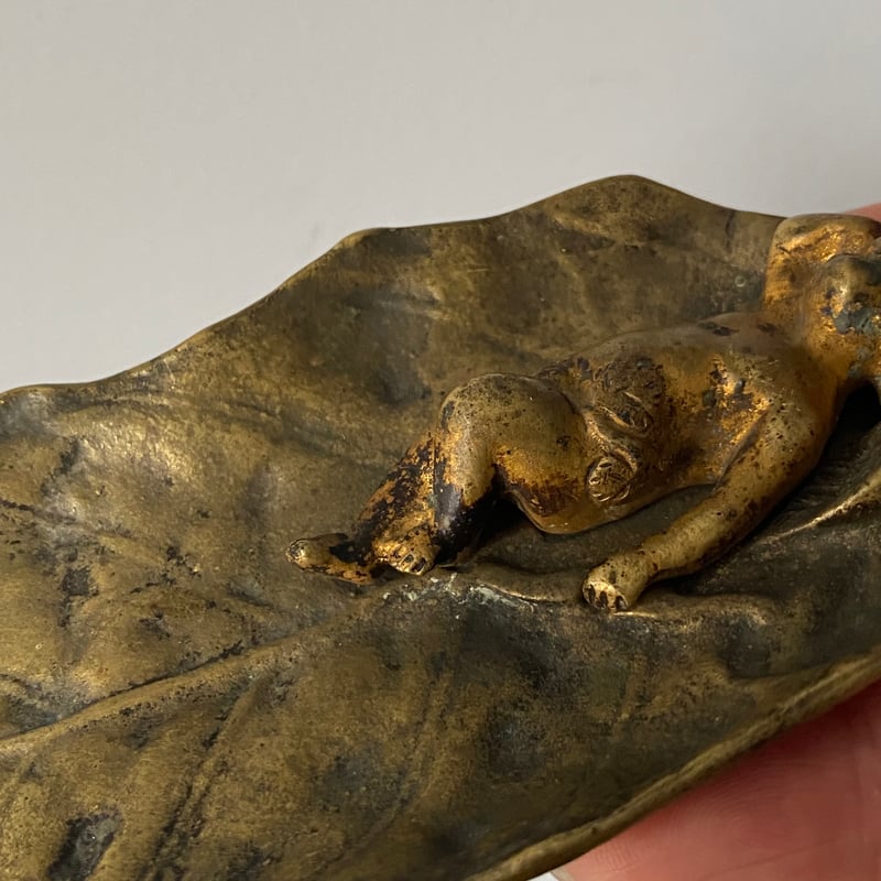 希少＊19世紀フランスアンティーク ブロンズ×金鍍金 ディスプレイ台