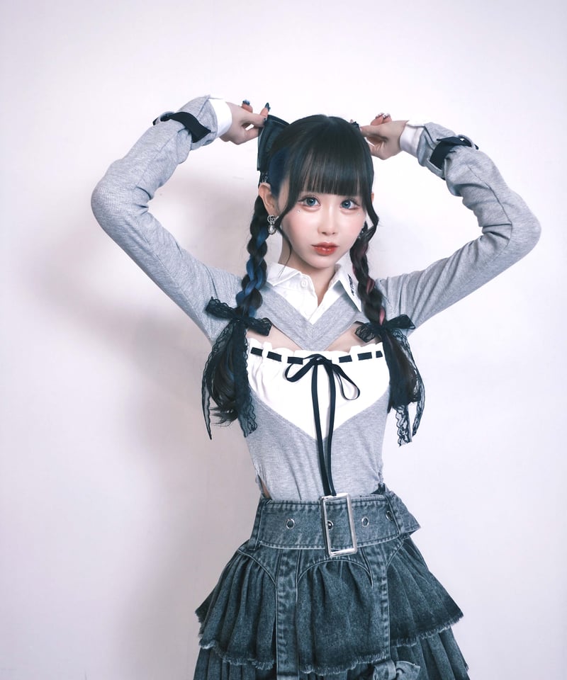 ハート胸空きニット》GRAY | HIDOLATRAL THEODOL