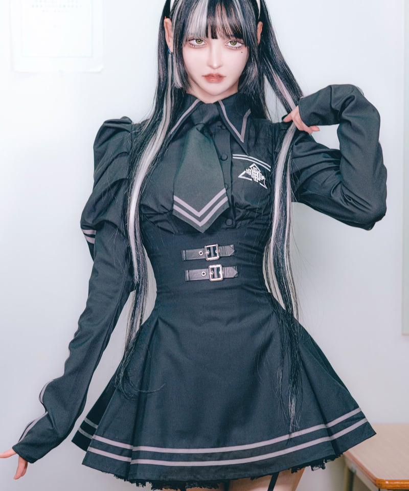 テオドール学園ブラウス》BLACK❤︎受注販売❤︎ | HIDOLATRAL THEODOL