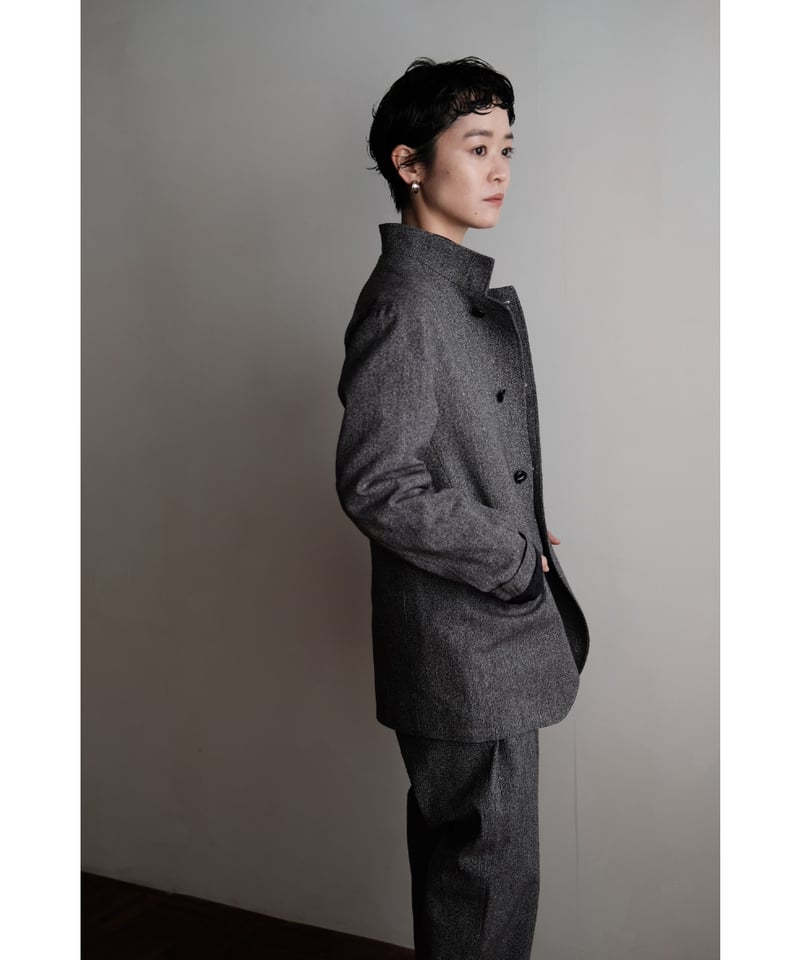 Fendart / Jacket(White×Black Navy) | PARK