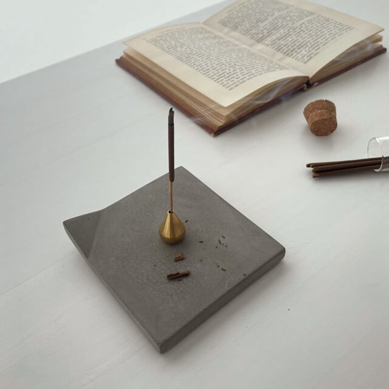 incenseholder-03023 fold セメント インセンスホルダー お香立て |