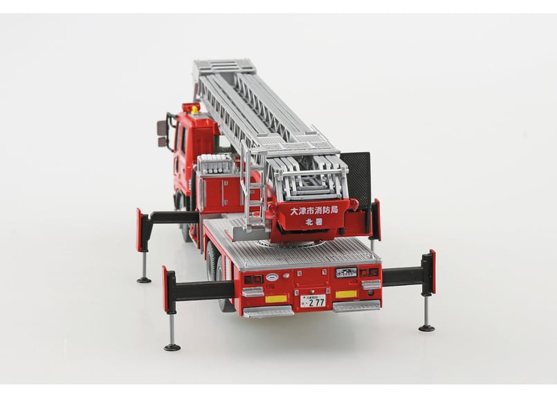 アオシマ ワーキングビークル No.03 1/72 はしご付き消防車（大津市
