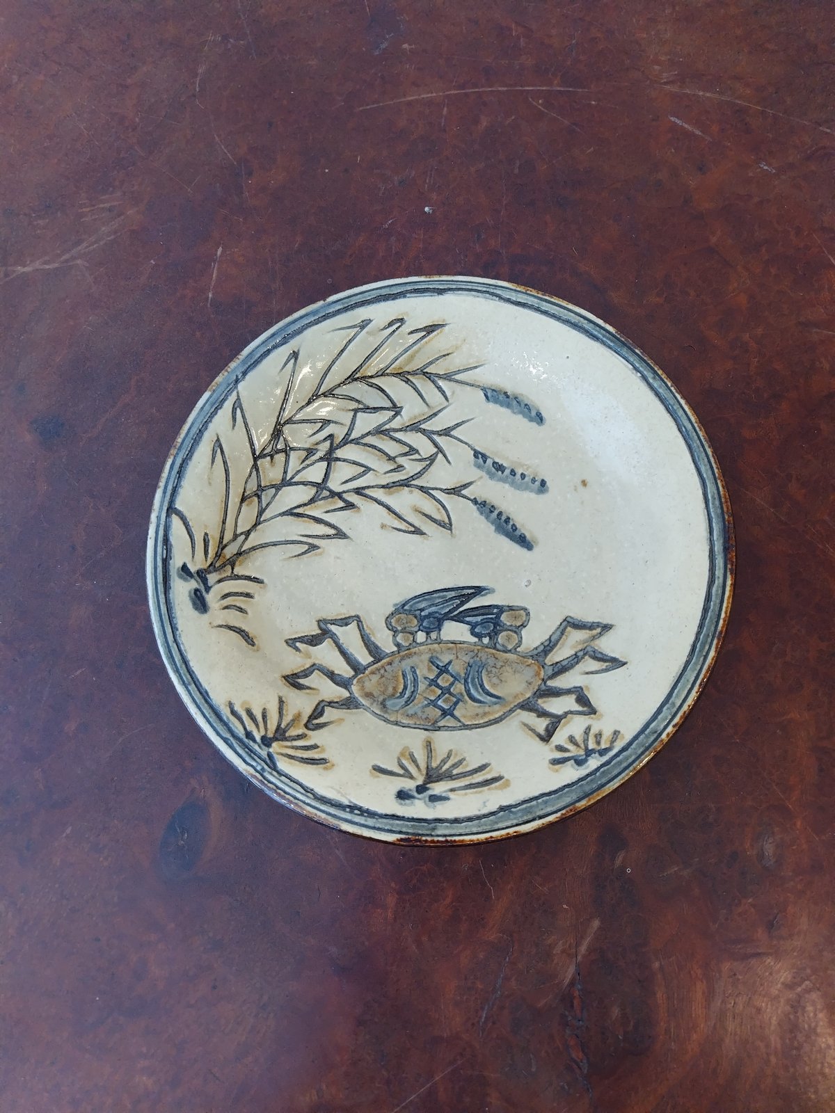 皿 沖縄 やちむん 金城敏男 | 古道具オノフオノフ