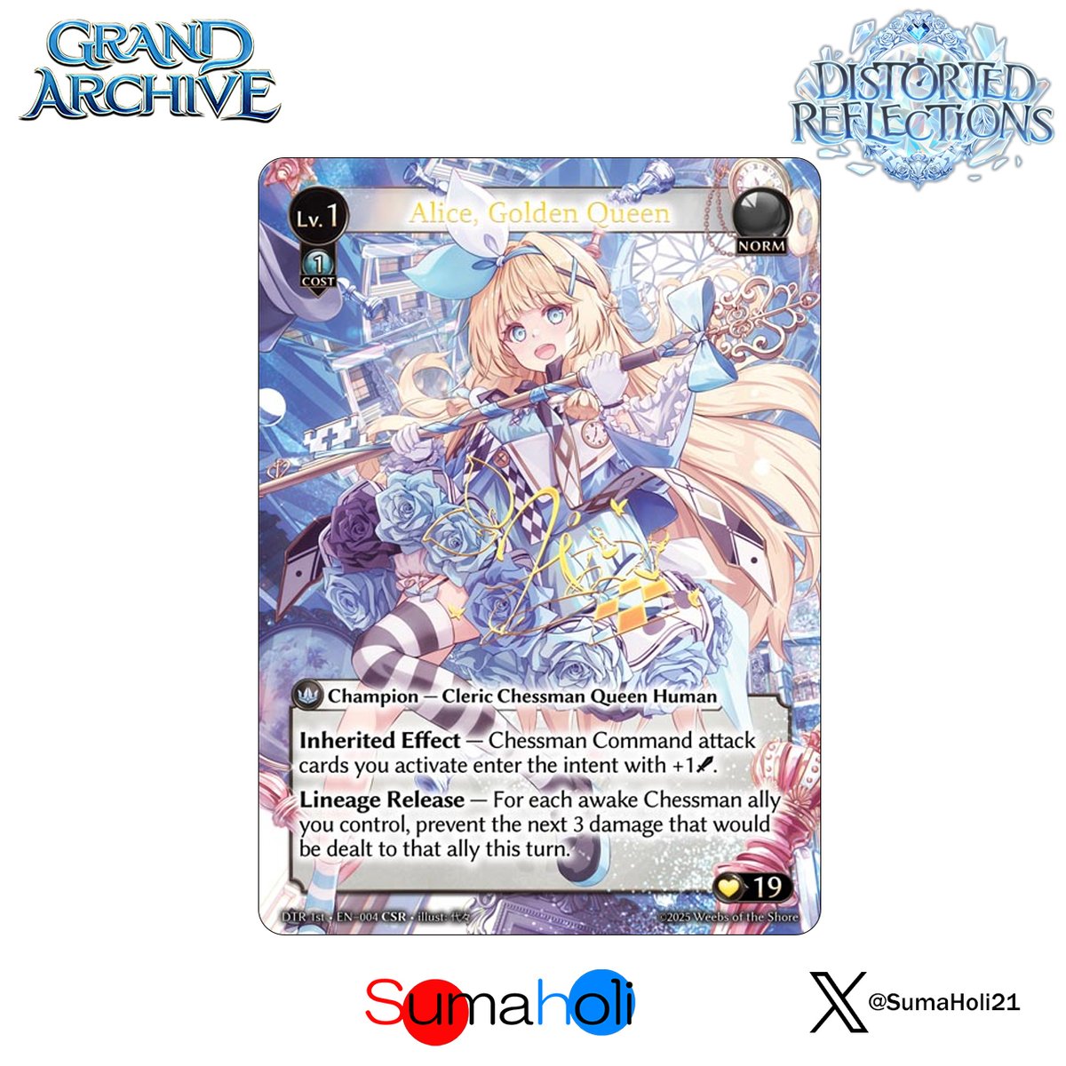 Grand ArchiveTCG『Alice, Golden Queen』Distorted