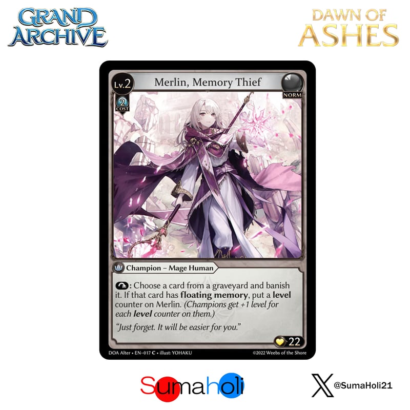 Grand ArchiveTCG『Merlin, Memory Thief』Dawn of A