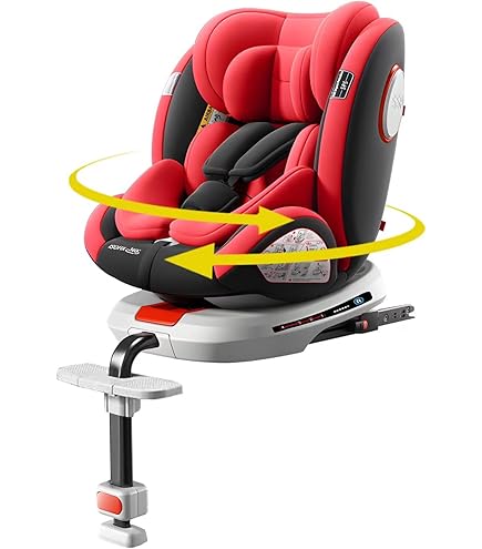 Amazon | HZDMJ チャイルドシート 360度 回転式 ISOFIX対応 シート