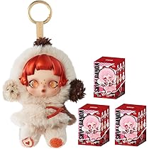 Amazon.co.jp: POP MART SKULLPANDA x Wednesday ぬいぐるみ