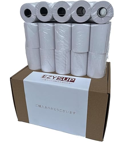 Amazon.co.jp: Vonlyst スクエアターミナルペーパーロール 2 1/4インチ