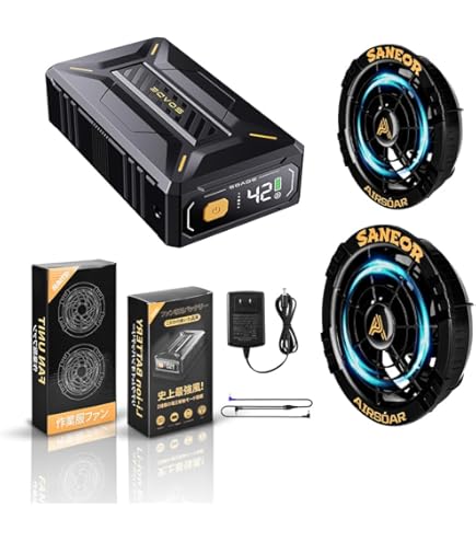 Amazon.co.jp: 【30V業界最強 30000mAh】ファンバッテリーセット