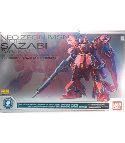 Amazon.co.jp: MG 1/100 MSN-04 Sazabi Ver.Ka Metal Vernier Full Set