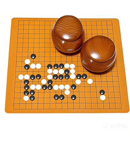 Amazon.co.jp: 囲碁 鱗屋精製 碁石 本蛤碁石 那智黒碁石 碁笥 一套