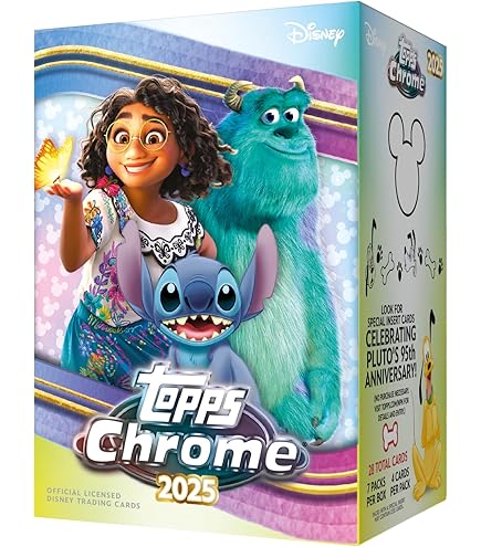 Amazon.com: 2025 Topps Chrome Disney Sealed MEGA Box (Seach for
