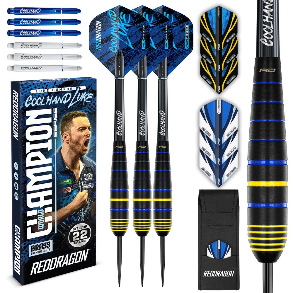 Red Dragon Luke Humphries Coolhand Luke Brass Steel Tip Darts