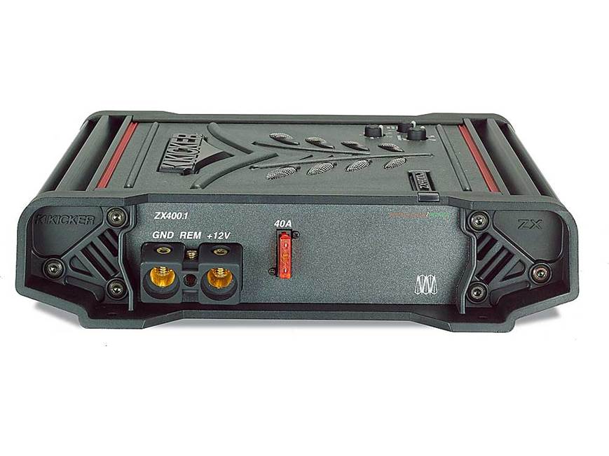 Kicker Bass Package ZX400.1 mono subwoofer amplifier DC122 dual 12