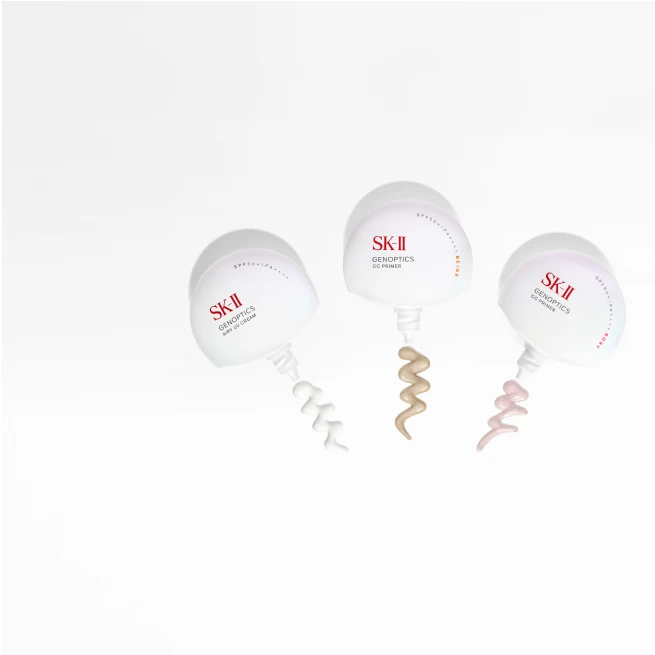 SK-II ジェノプティクス CC プライマー: ロージーピンク / ナチュラル