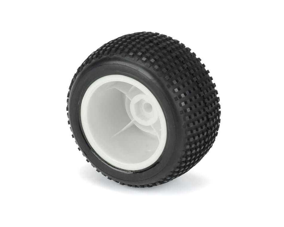 Pro-Line Mini-T 2.0 Hole Shot Pre-Mounted Tires w/8mm Hex (White