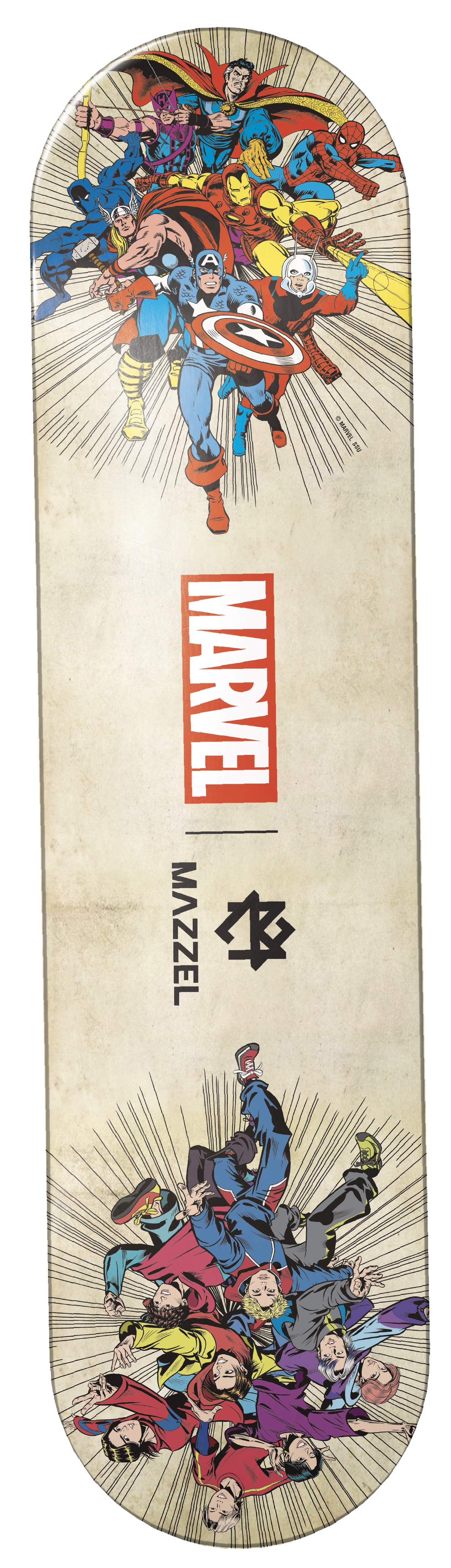 MARVEL｜MAZZEL】特別COMICアートの「Happyくじ」ラスト賞はスケボー