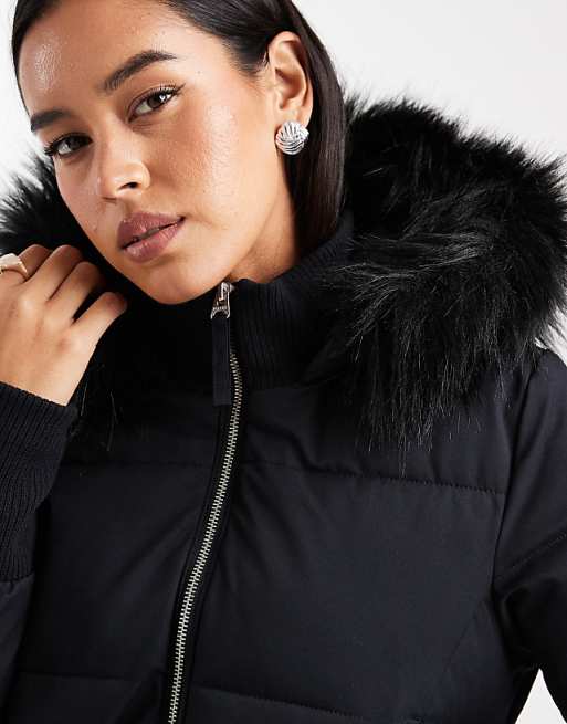 Hollister y2k puffer bomber jacket in black | ASOS