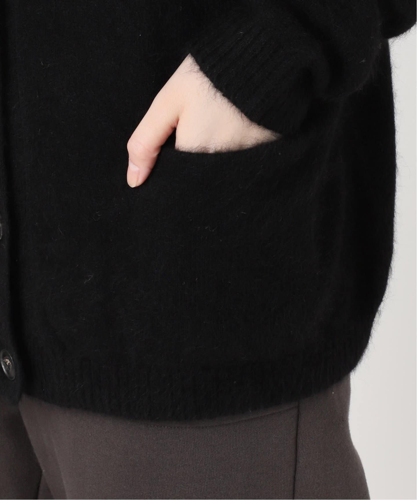 フォックス混ファーニットカーディガン（ニット／セーター）｜OUTDOOR