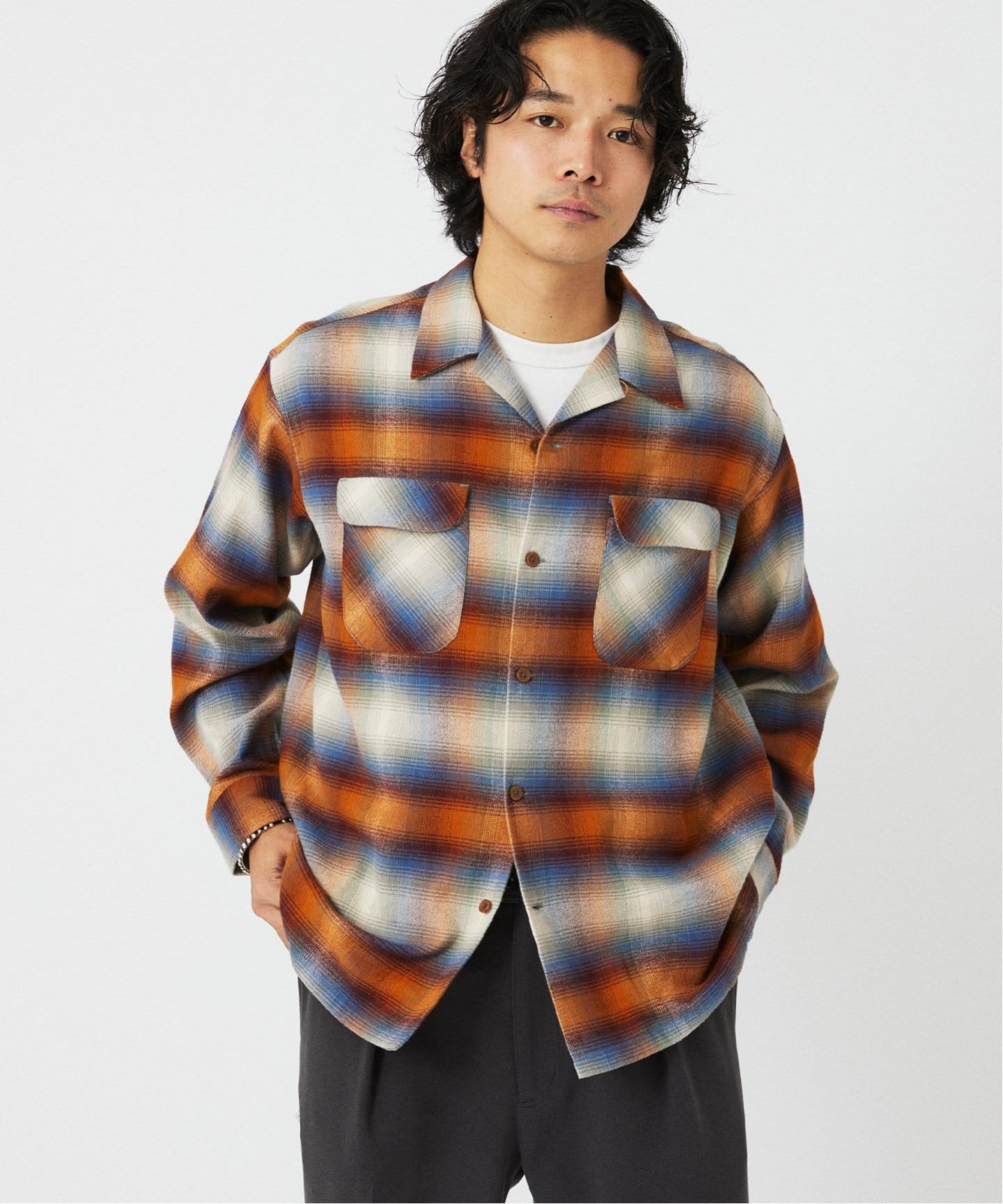 PENDLETON / ペンドルトン 別注コットンシャギー オープンカラーシャツ