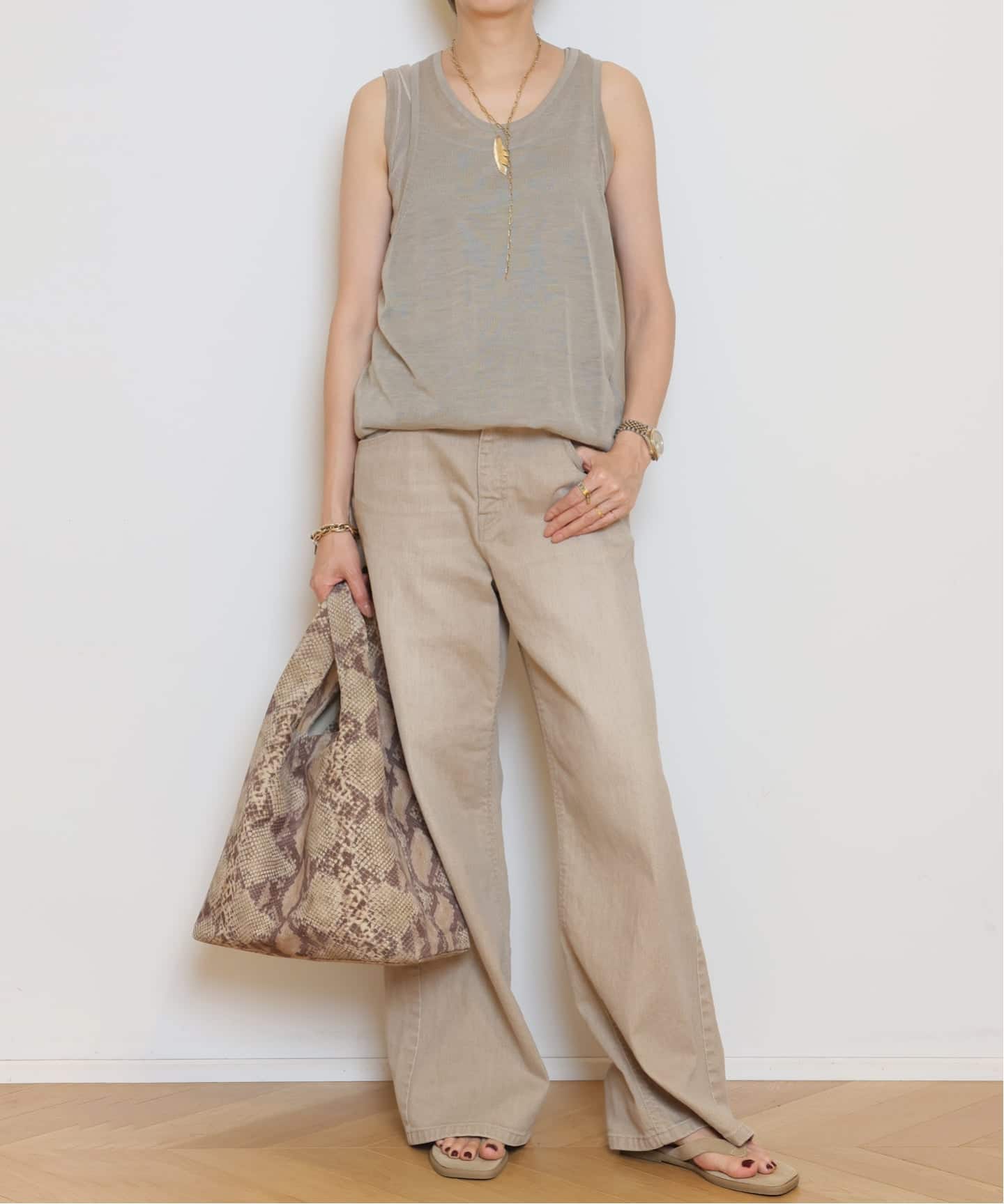 SITA PARANTICA/シータパランティカ】PYTHON PRINT SUEDE バッグ