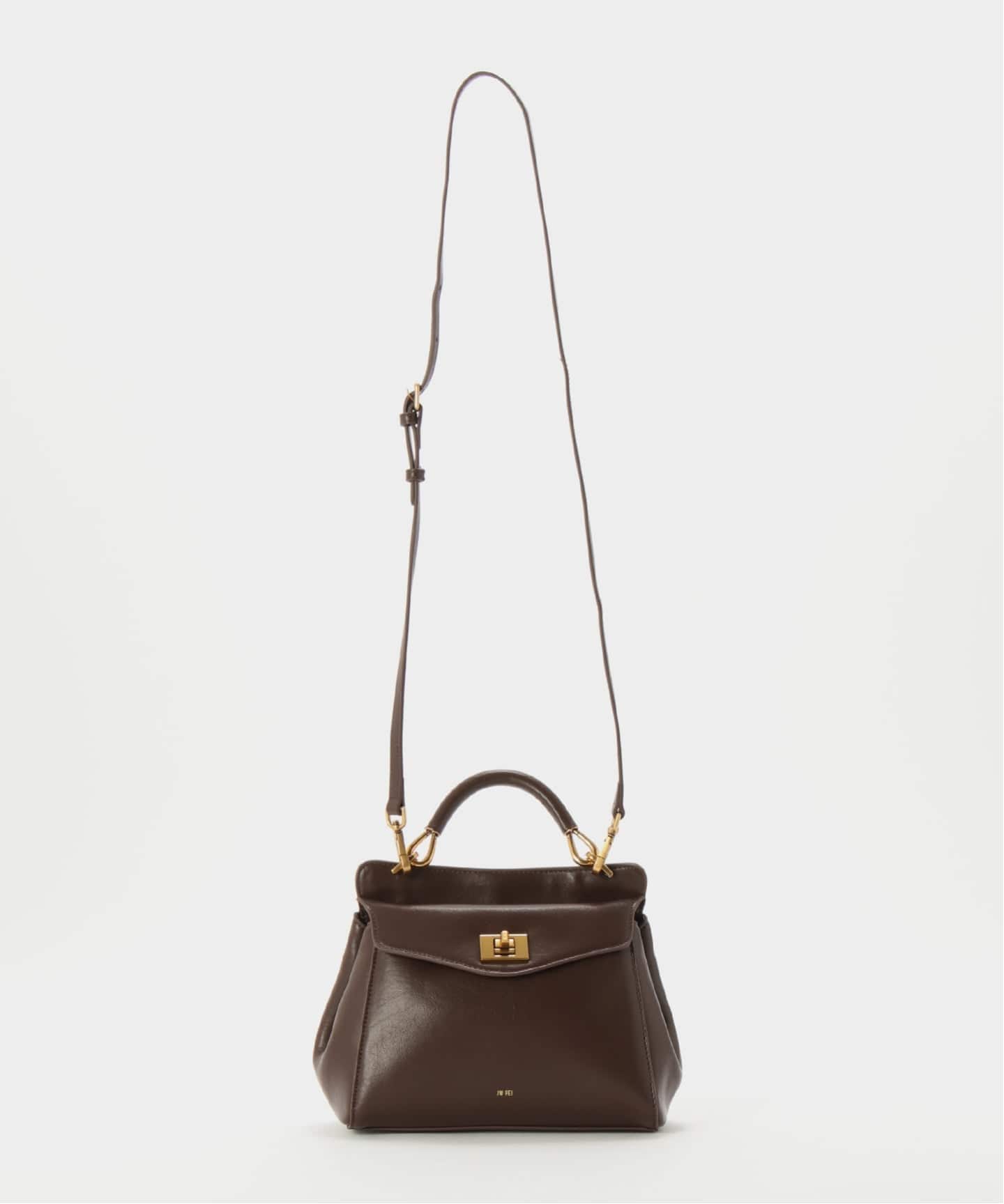 JW PEI / ジェイダブリュー ペイ】Lucia Classic Top Handbag(BRN