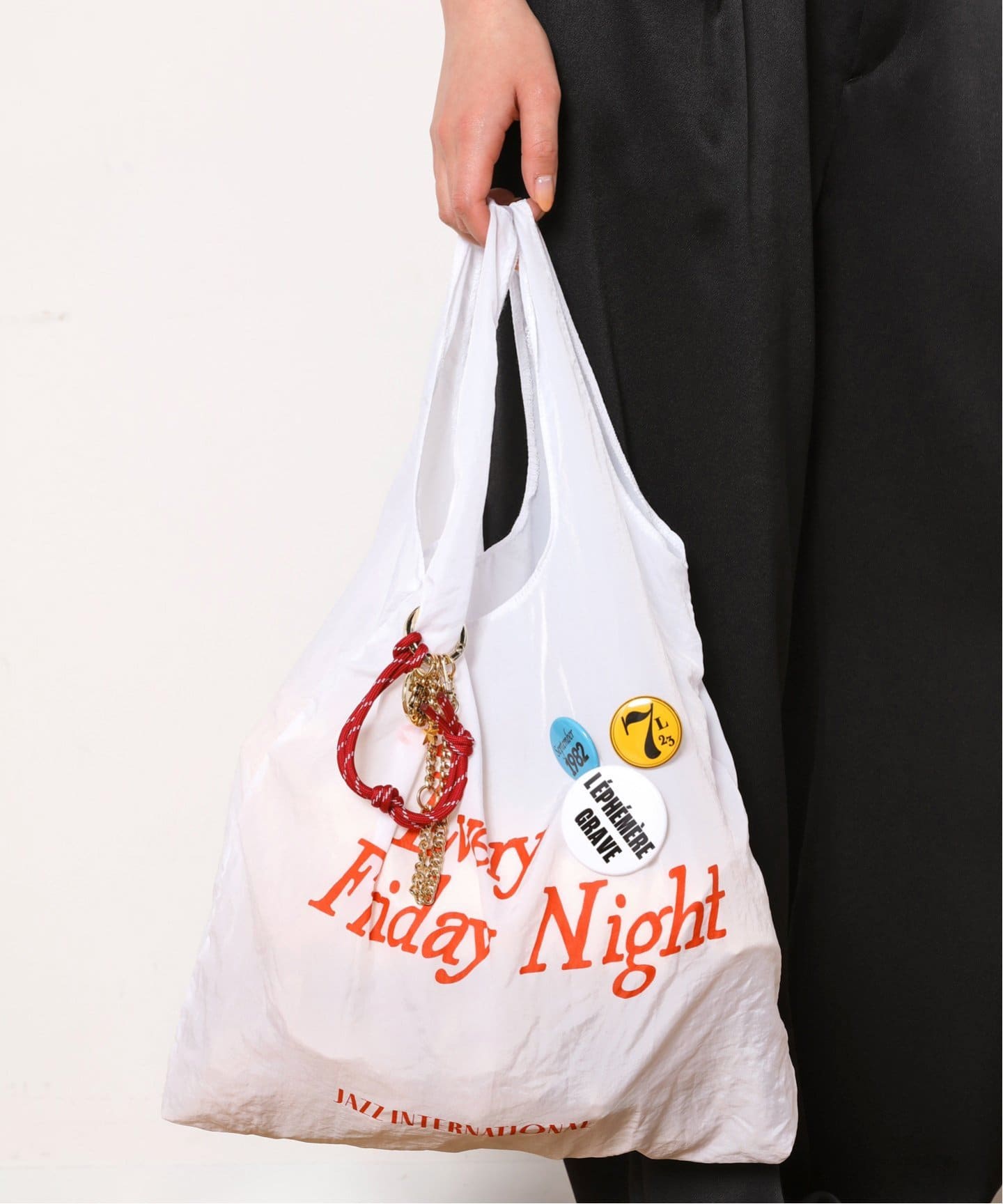 SKIN/スキン】別注フォルダブルパッカブルトートwithチャーム（トート