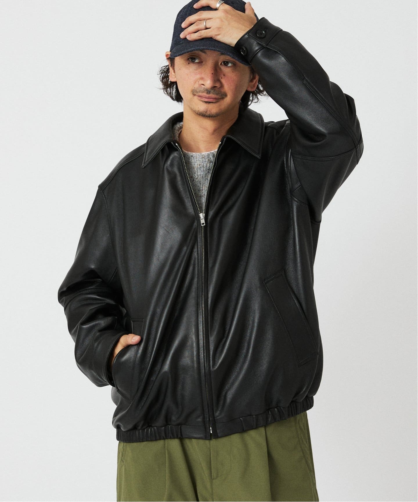 SKOOKUM / スクーカム 別注 シープレザー ジップジャケット（レザー