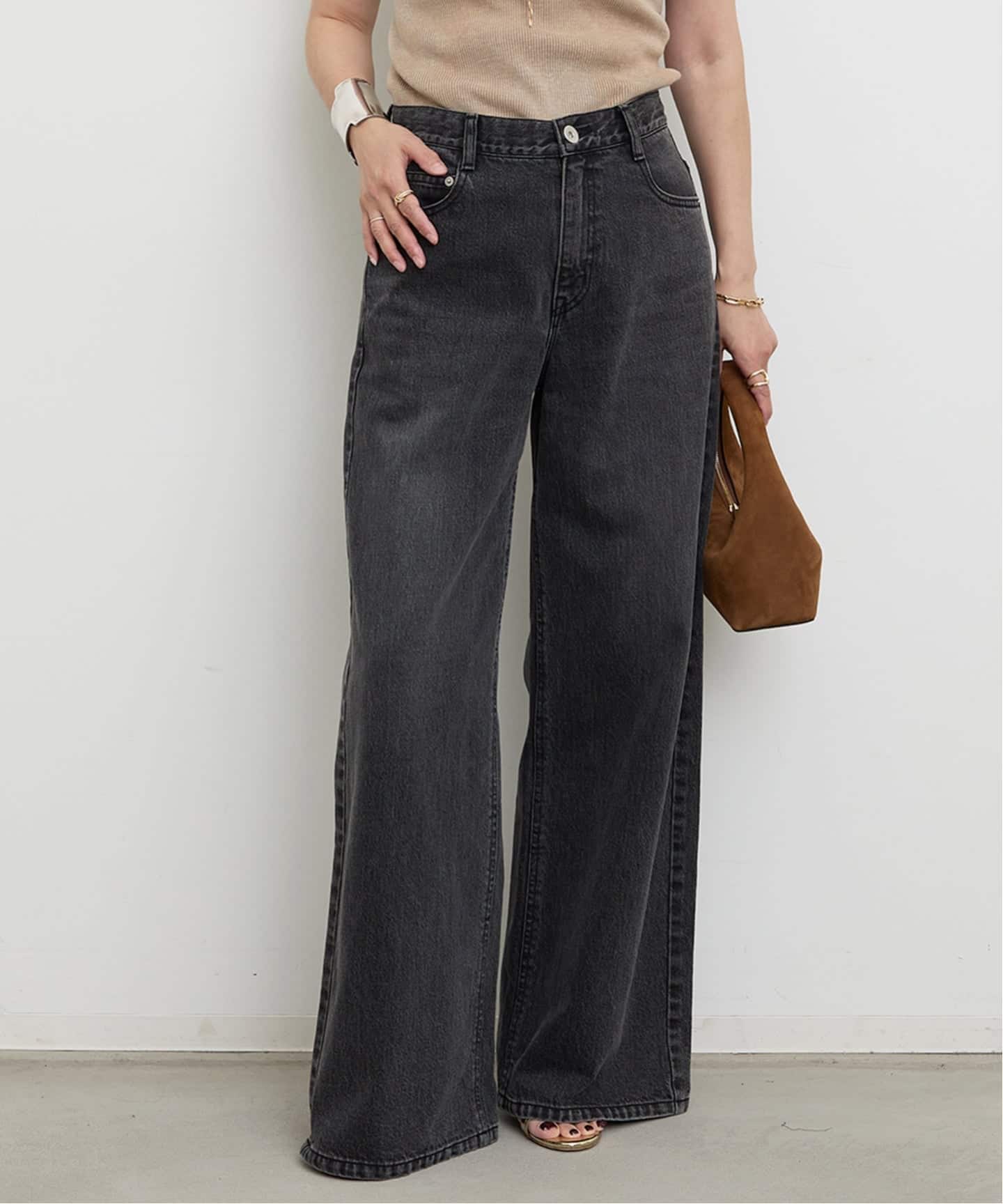 Loose Jeans (GRAY)（デニムパンツ・ジーンズ）｜Deuxieme Classe