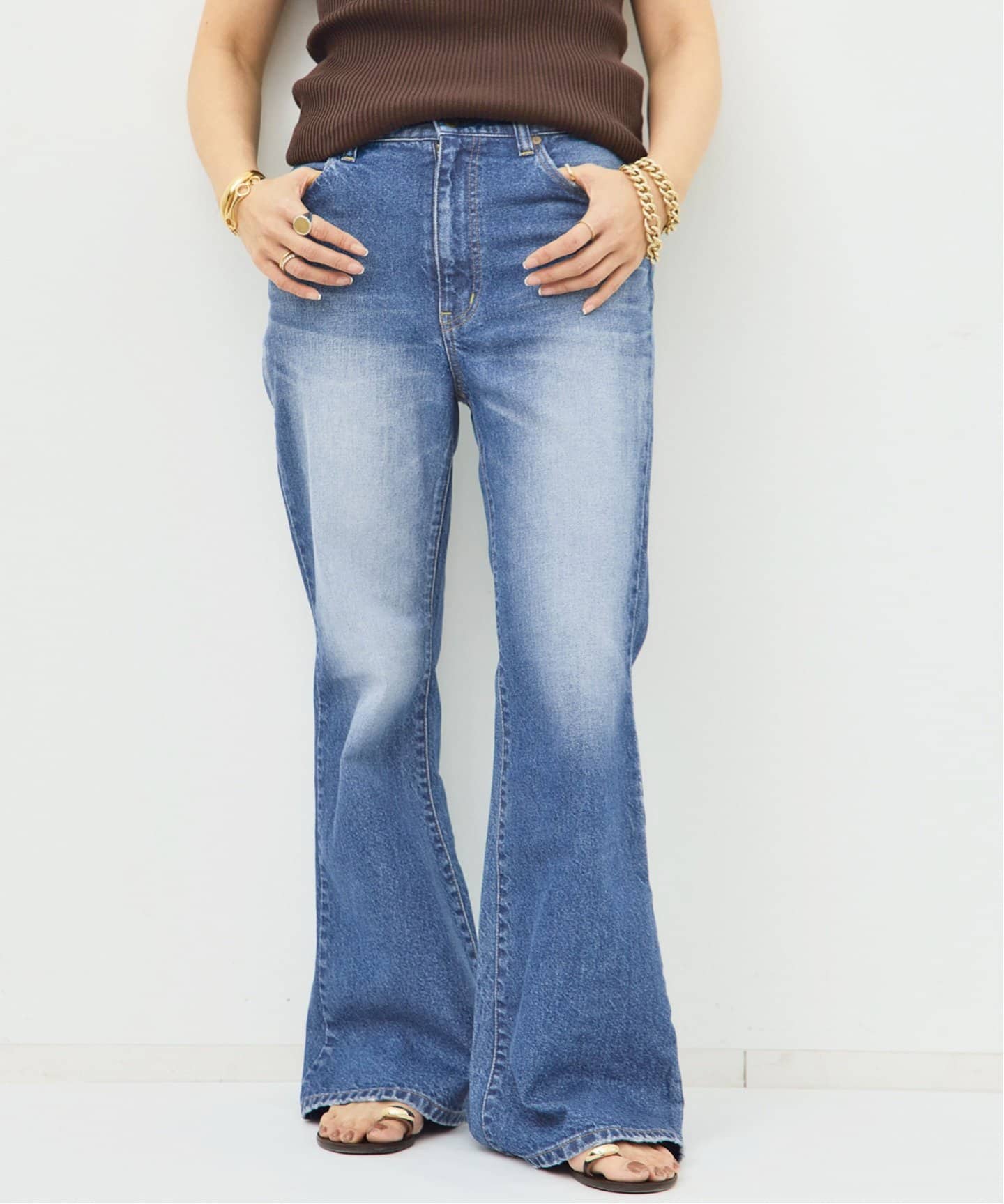 ATTICK BY JOHNBULL/アティック バイ ジョンブル】 FLARE DENIM