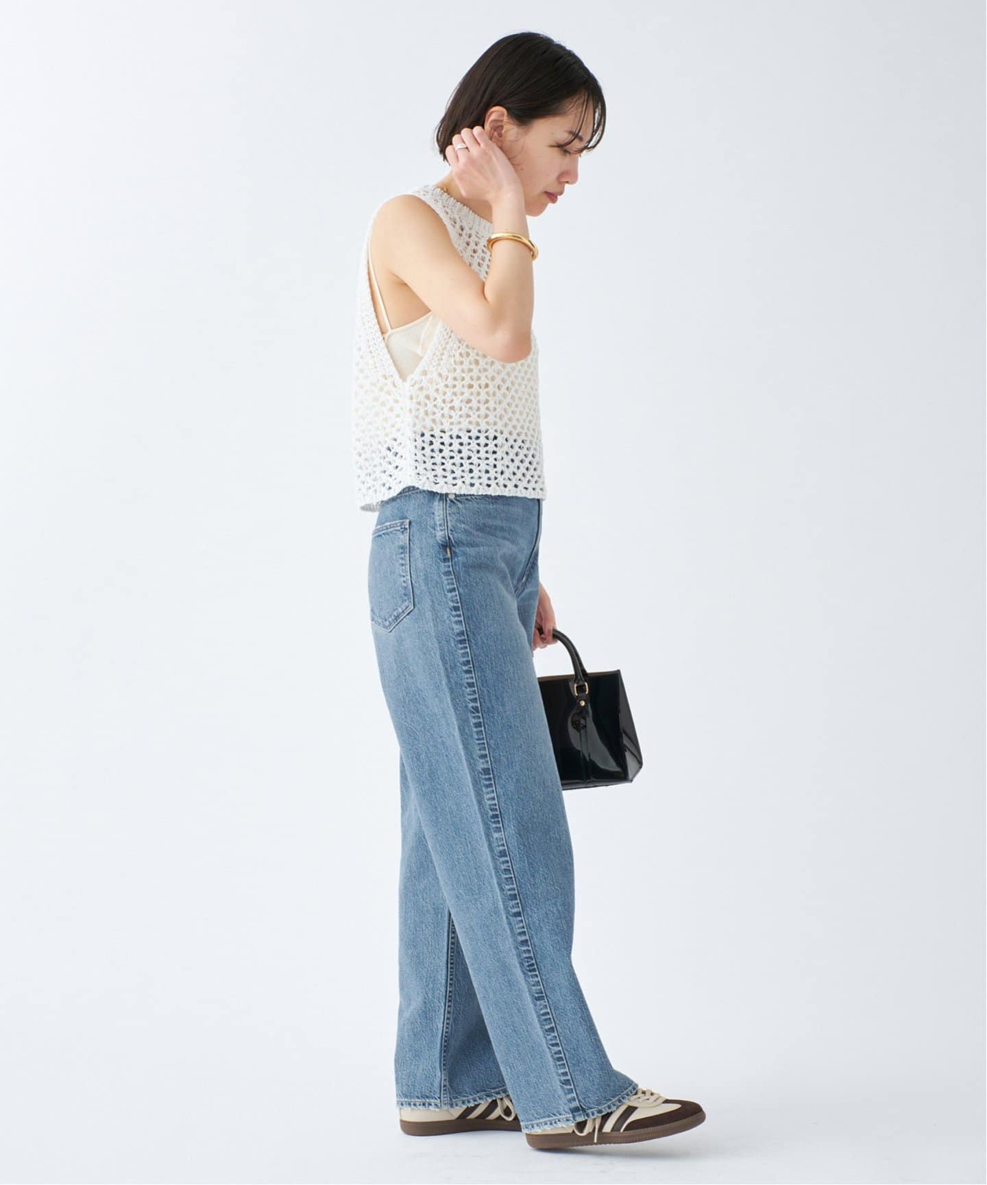 upper hights/アッパーハイツ 別注 THE GARNET ワイドストレートデニム