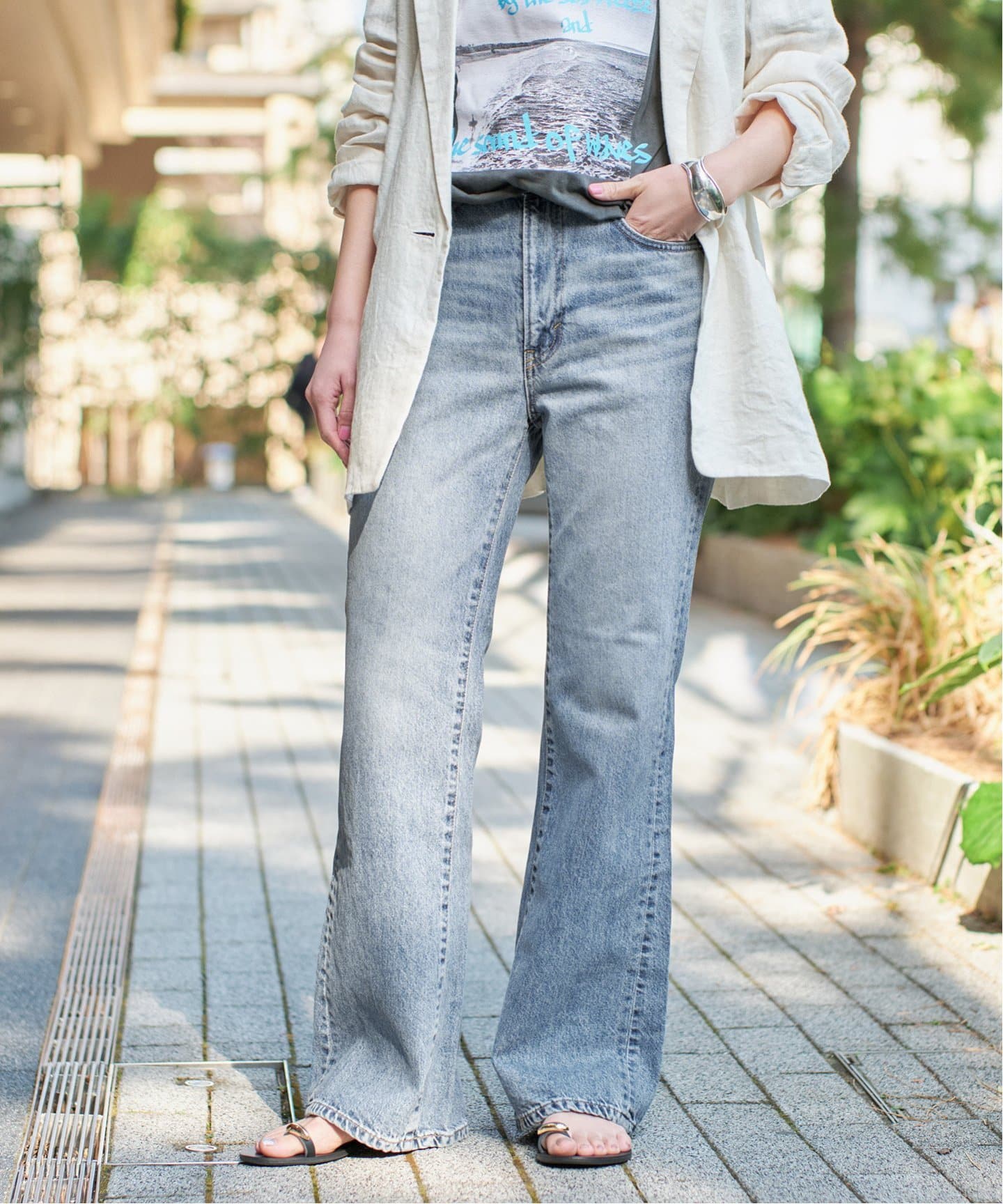 追加》SOMETHING / サムシング LISA VINTAGE FLARE（デニムパンツ