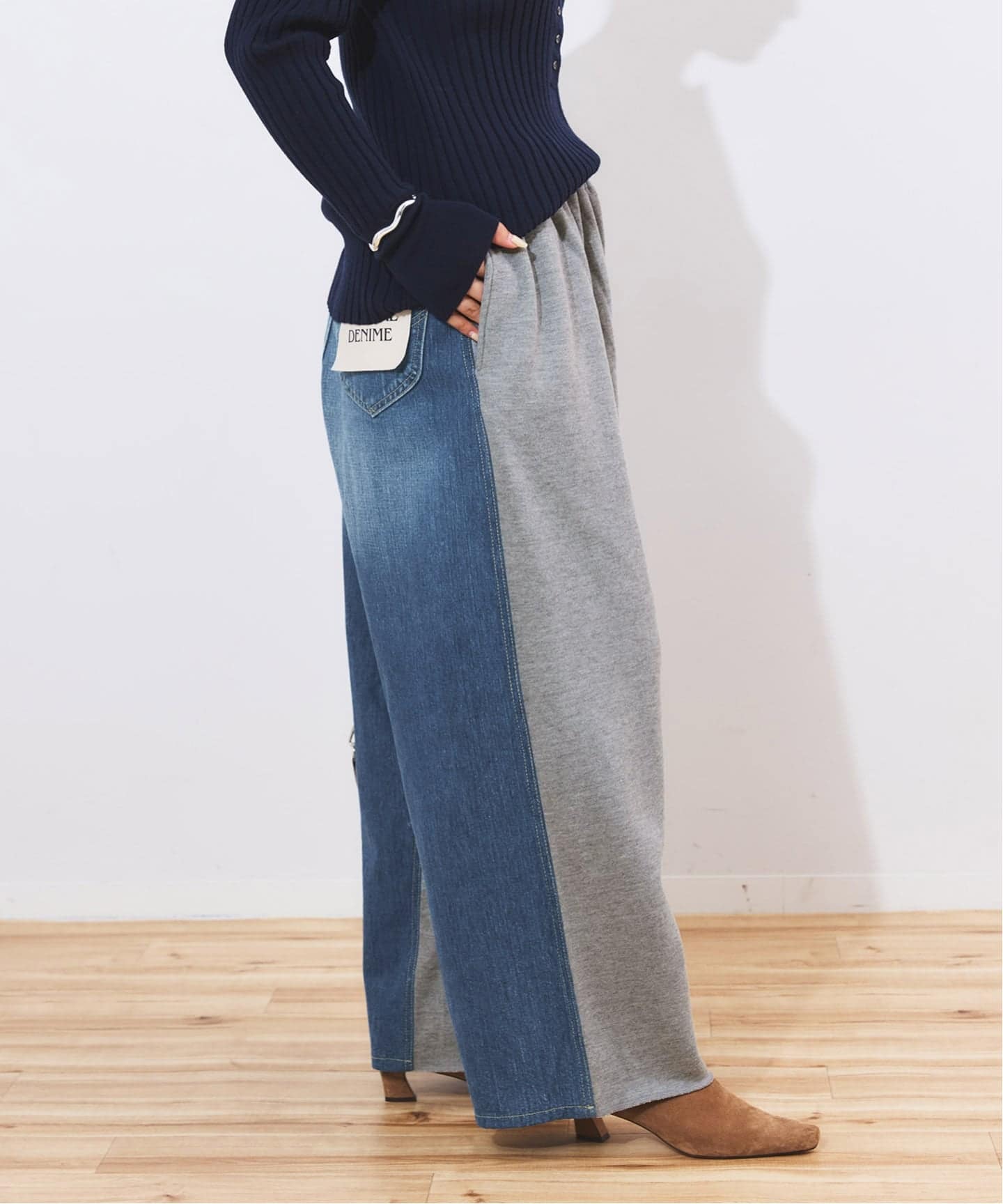 別注》【INSCRIRE*LEE*LESSAGE】ドッキングパンツ：デニム（デニム