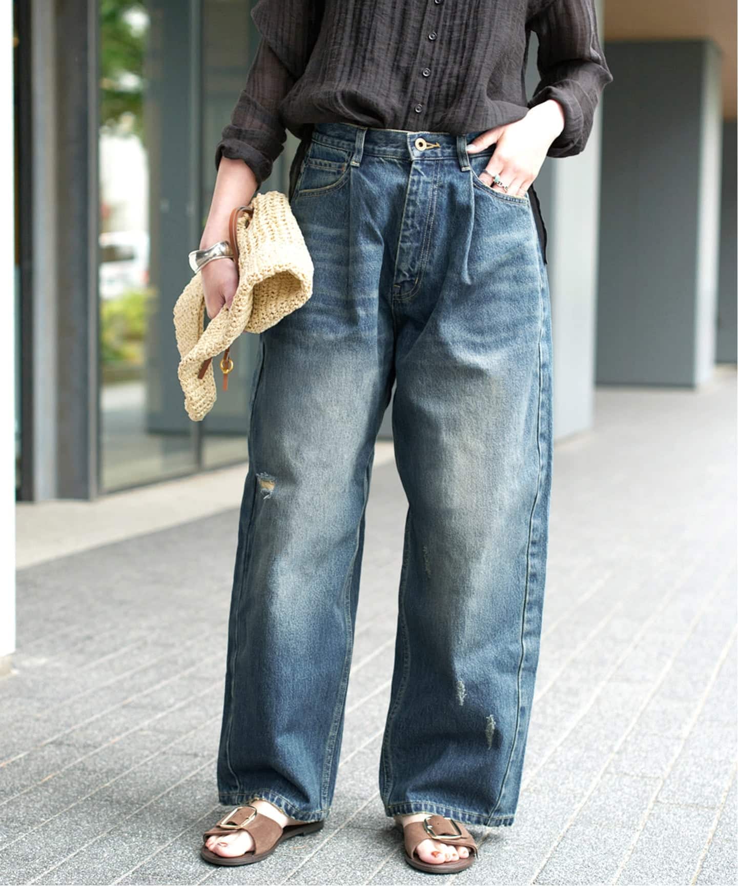 WEB限定サイズ有り / 追加》5 1/2 TUCKBARREL DENIM（デニムパンツ