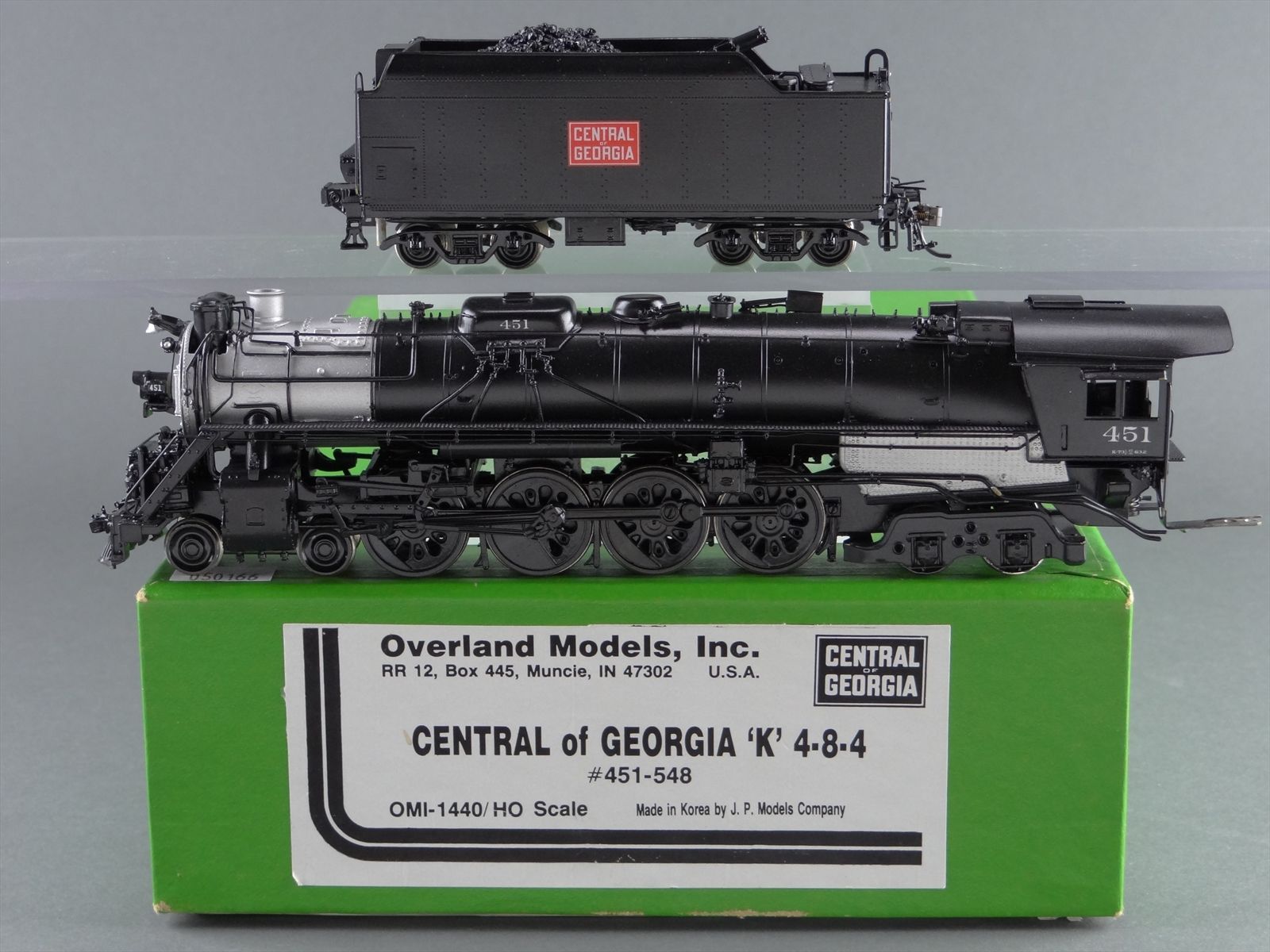 HO Brass Model Train - OMI 1440 Overland Central of Georgia 4-8-4