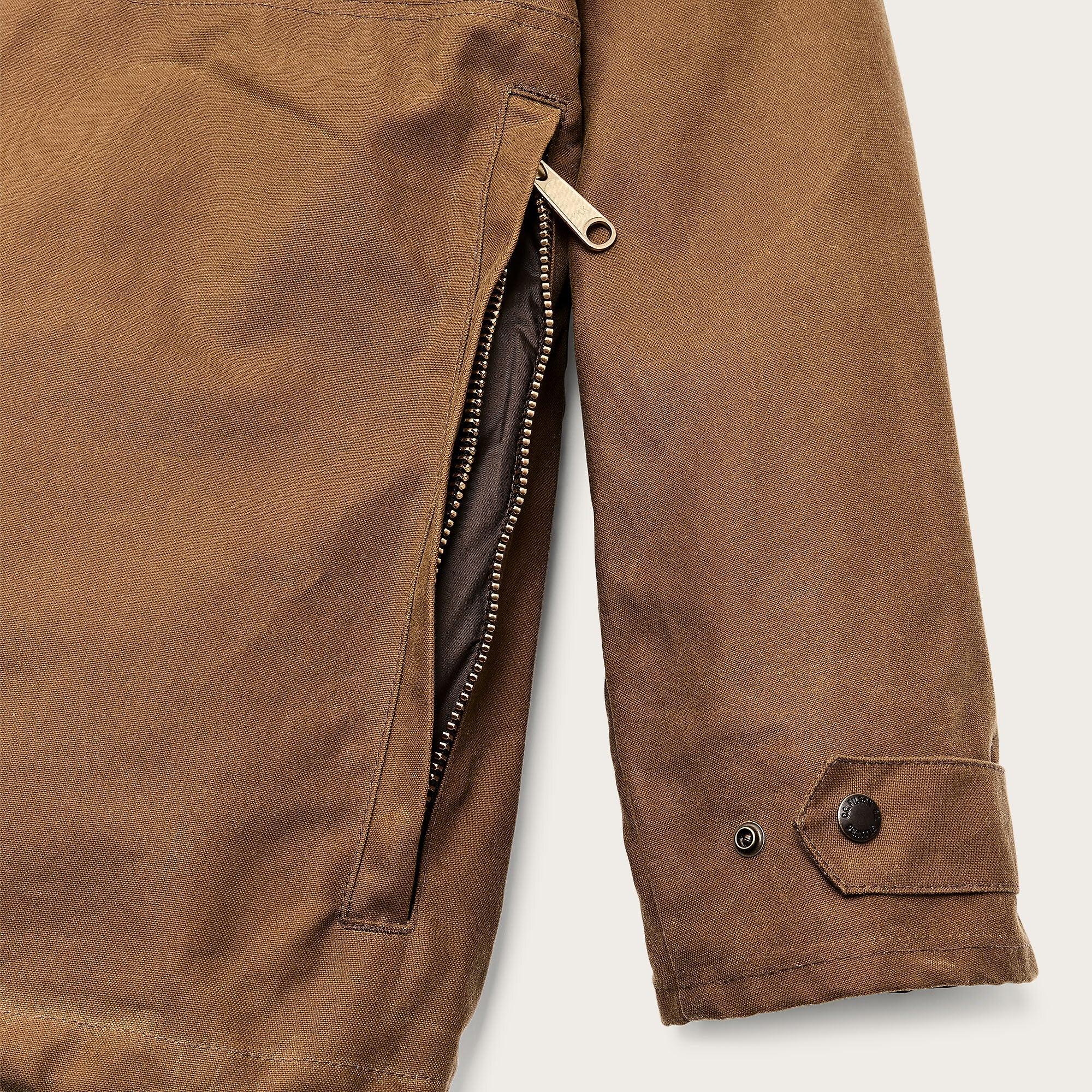 Filson Men's Lined Tin Cloth Field Jacket - Dark Tan | British Attire