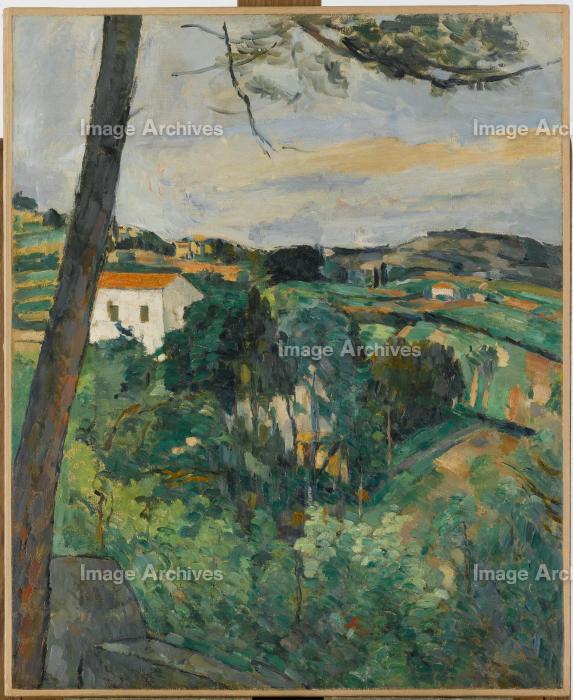 作品詳細 | 赤い屋根のある風景あるいはレスタックの松の木 | イメージ