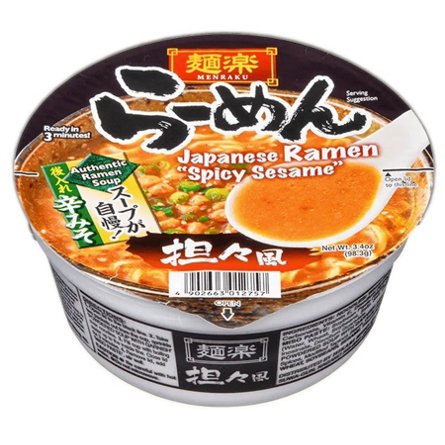 Hikari Menraku Spicy Sesame Japanese Ramen, 3.2 oz | Central