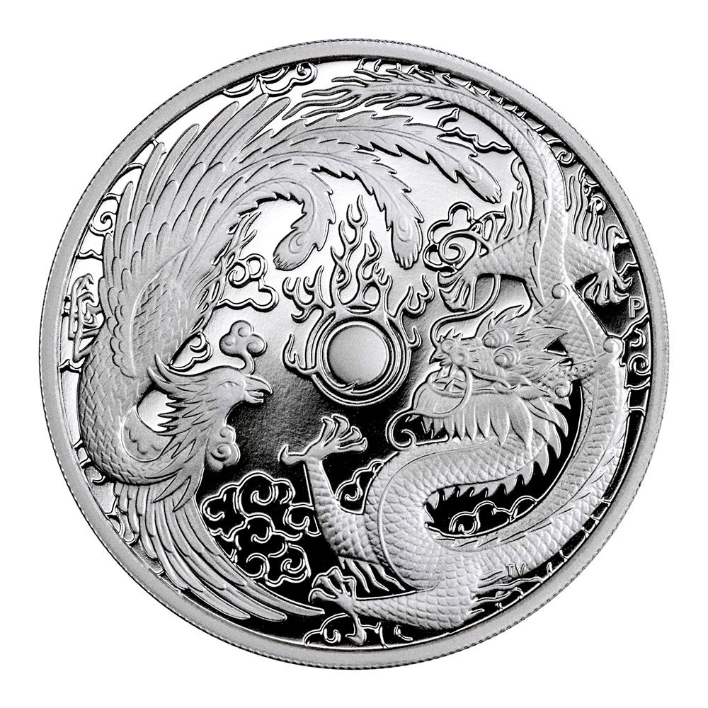 2018 Australia 1 oz Silver Dragon & Phoenix Proof Coin NGC PF70UC