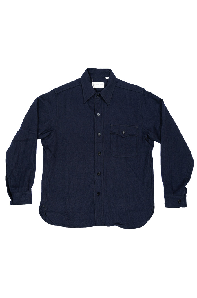Buzz Rickson Navy Wool Flannel CPO Shirt