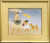 小倉遊亀「古九谷鉢葡萄」木版画 :: 絵画買取・販売 - シバヤマ