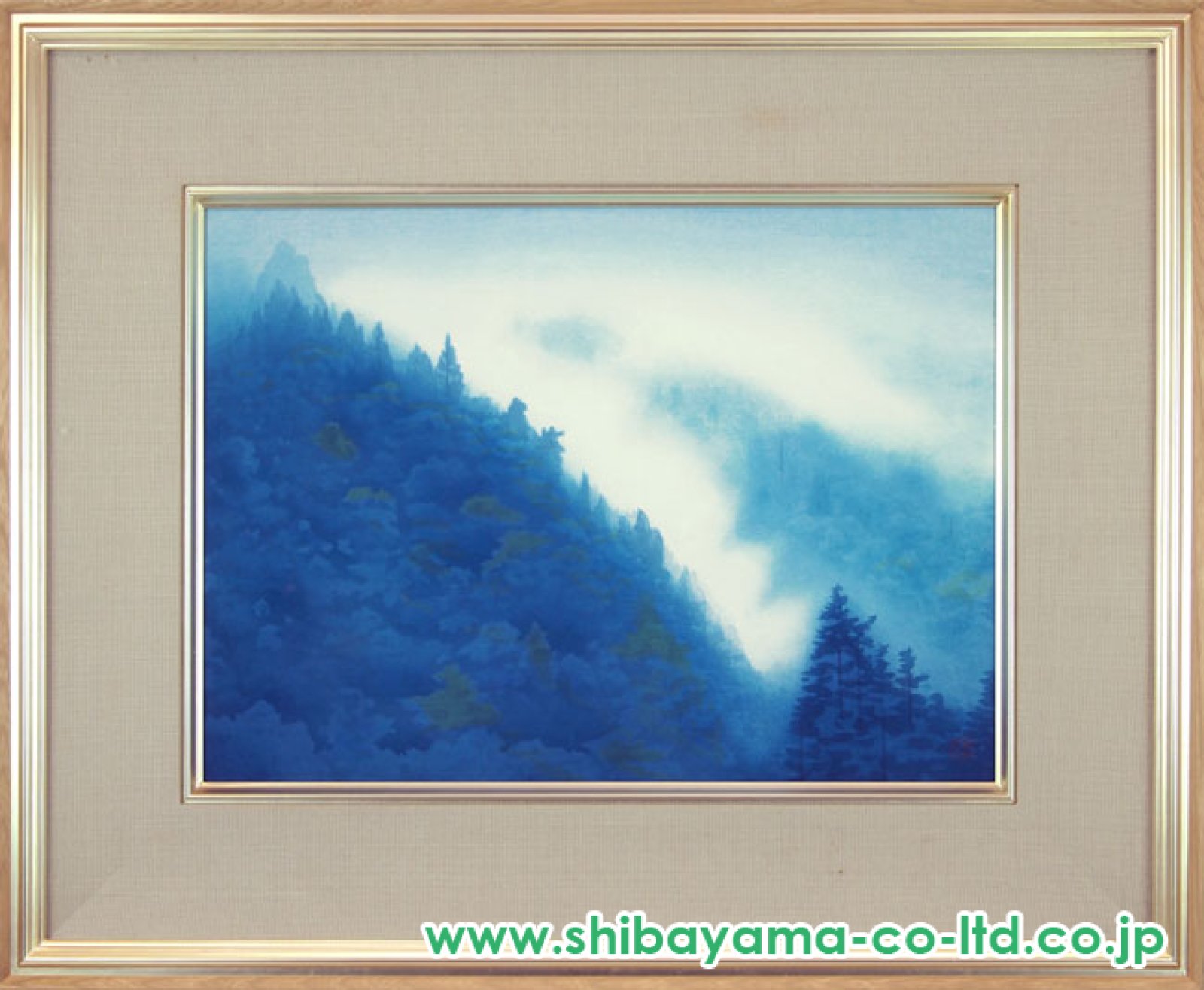 東山魁夷「山雲」木版画 :: 絵画買取・販売 - シバヤマ